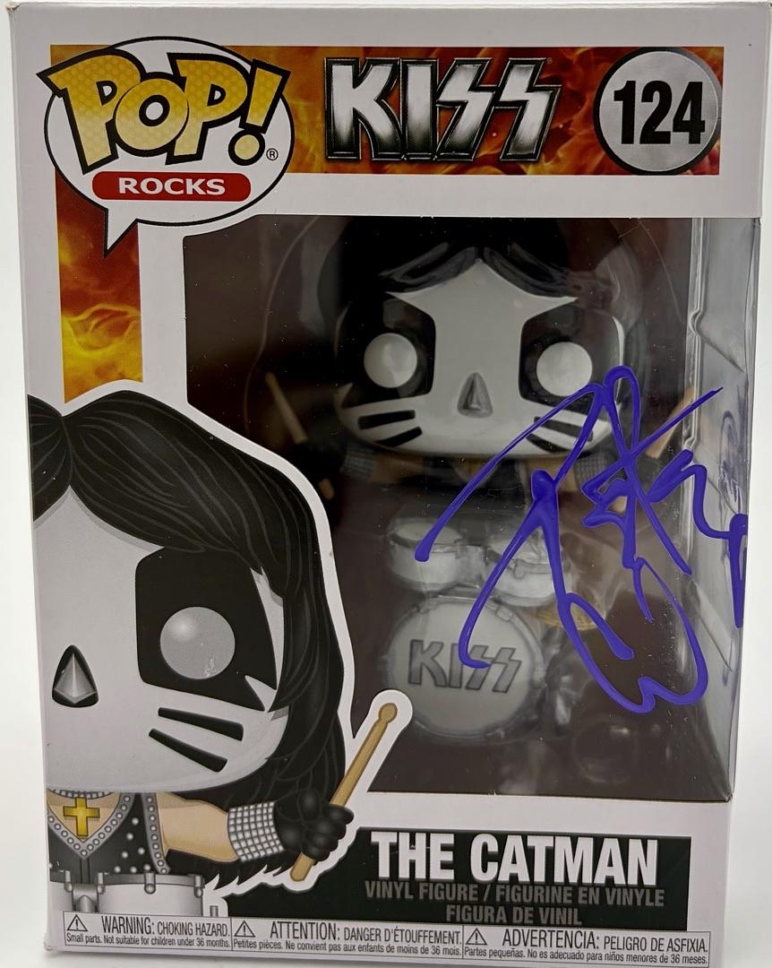 Peter Criss signed "The Catman" Funko #124 (KISS) - JSA COA